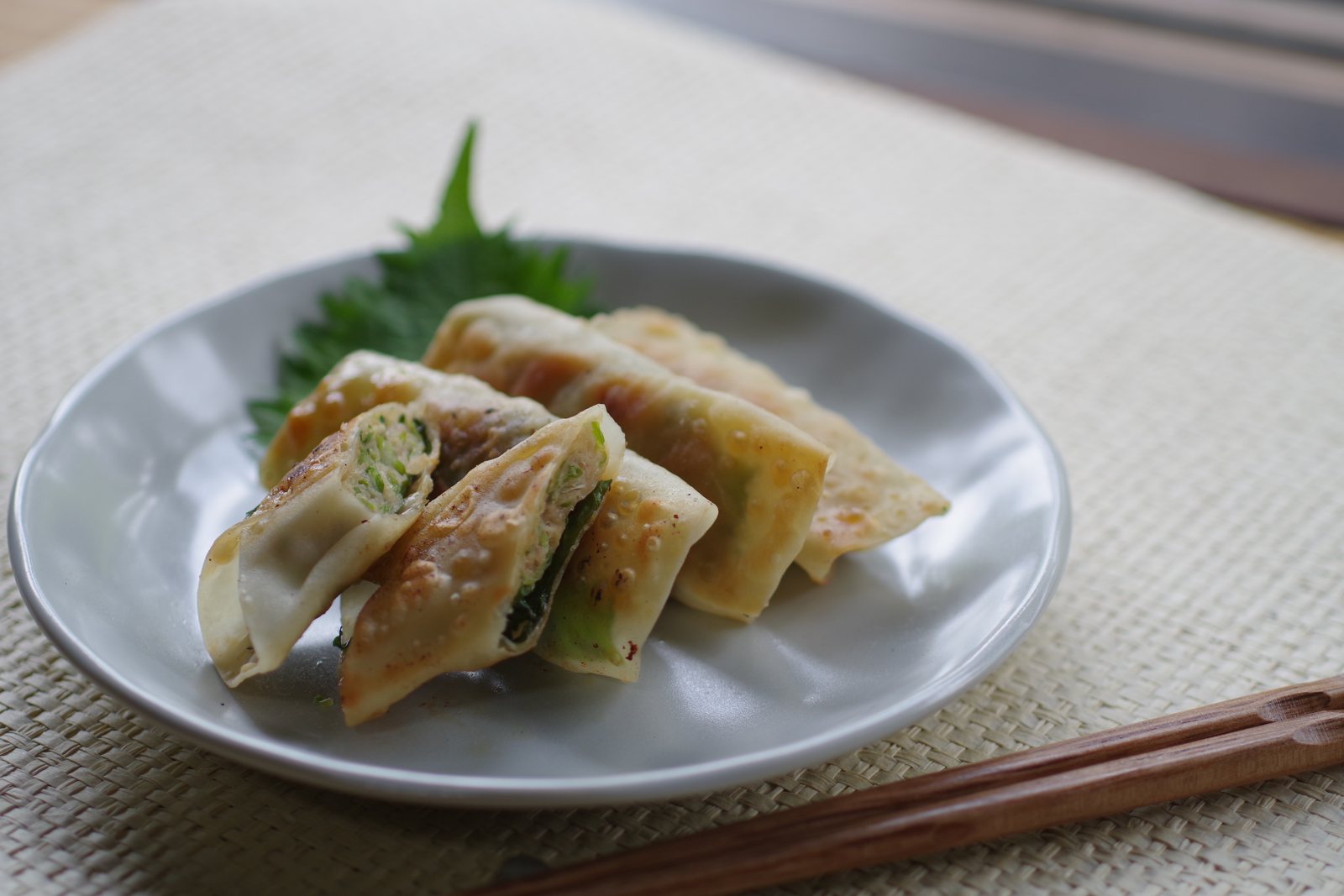 しそ味噌棒餃子